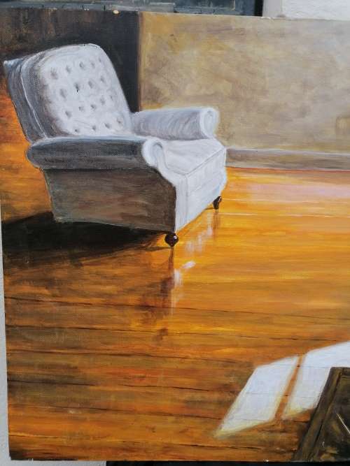 Amazing painting. Have a small tear thats on on the eye
