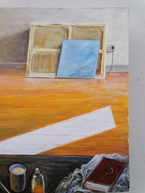 Amazing painting. Have a small tear thats on on the eye