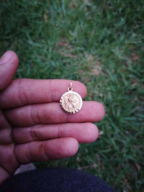 st christopher pendant