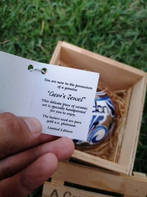 a gems jewel from South Africa ceramic `Michael`