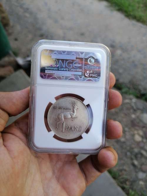 1966 TAGG EAR AU DETAILS NGC GRADED SILVER ONE CENT COIN