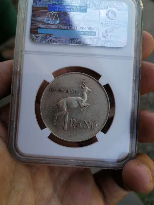 1966 TAGG EAR AU DETAILS NGC GRADED SILVER ONE CENT COIN