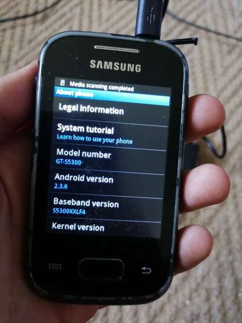Samsung GT S5300 working with charger. Screan scratched