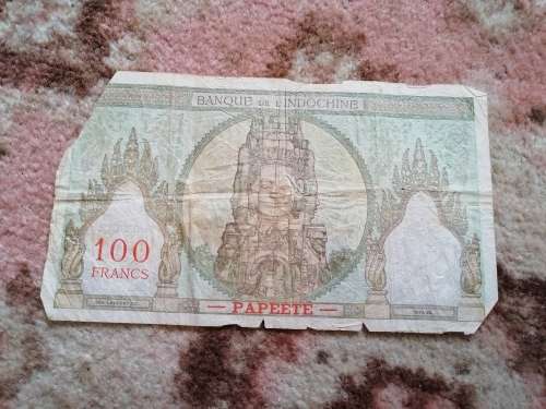 banque de l`indochine 100 francs