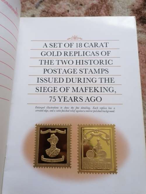 mafikeng captured in gold 1975 stamp book