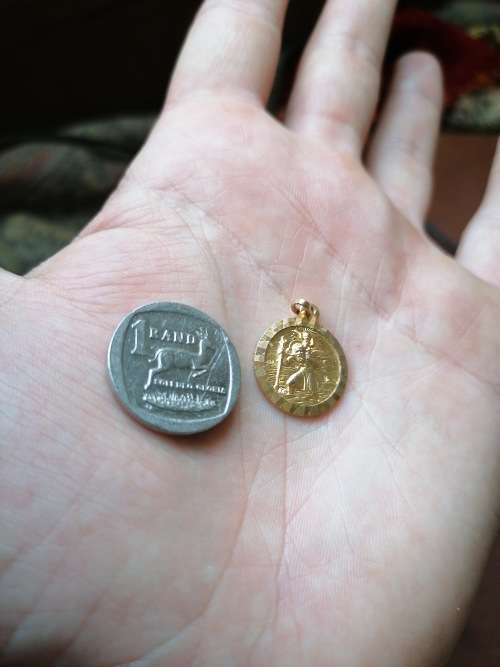 st christopher pendant