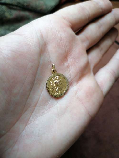 st christopher pendant