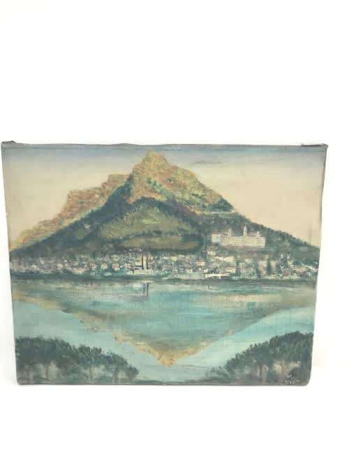 VINTAGE ORIGINAL OIL ON CANVAS SIGNED BY ARTIST MAX 1947 !!!!