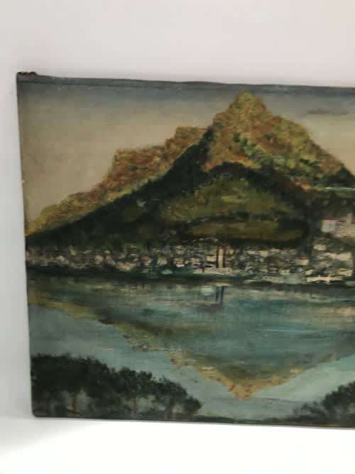 VINTAGE ORIGINAL OIL ON CANVAS SIGNED BY ARTIST MAX 1947 !!!!