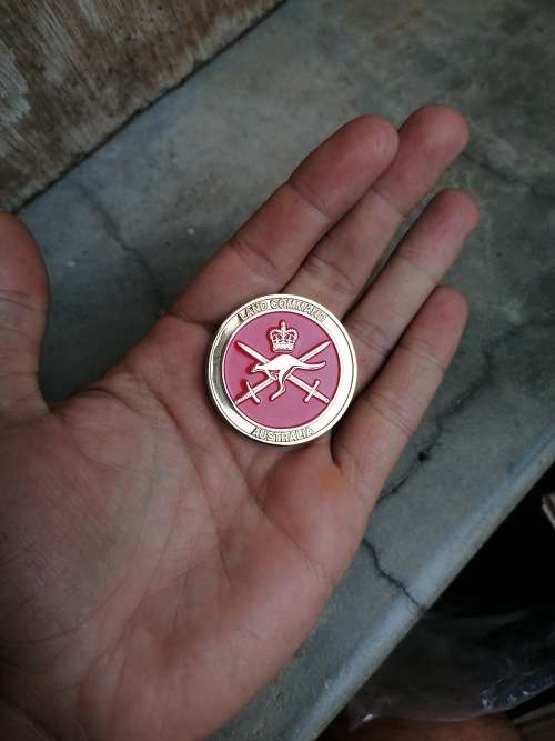 land command Australia presented by regimental sergeant major land command coin