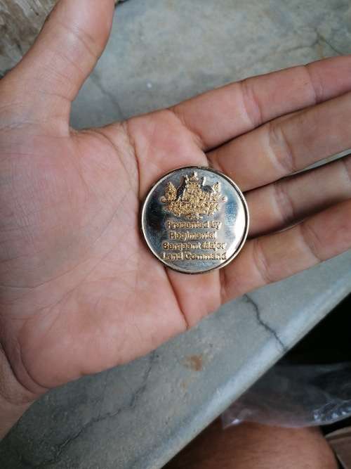 land command Australia presented by regimental sergeant major land command coin