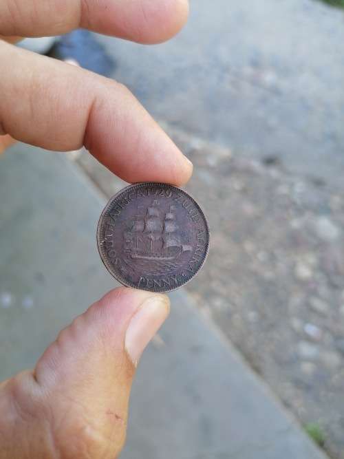 RARE 1/2 PENNY ZUID AFRIKA  1929 LOW MINTAGE 272,095