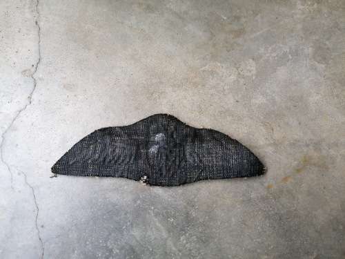 British WW2 Pilots Cloth Badge - RAF Wings -