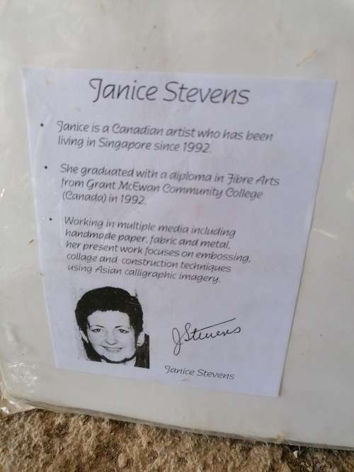 JANICE STEVENS NATIONAL ART PIECE SIGNED