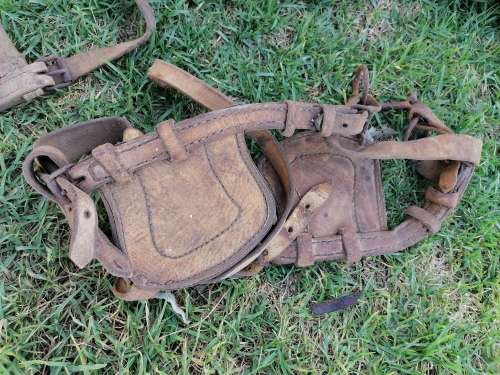 Old horse Sadle ect. We`re told its from ww2. Needs restoration