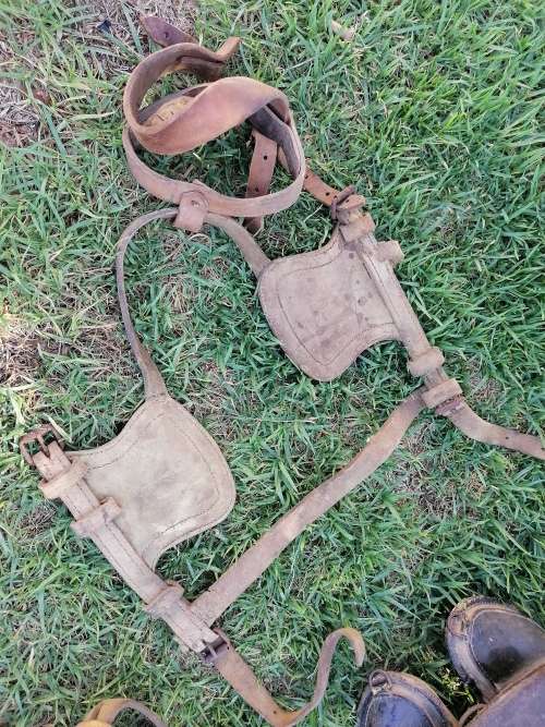 Old horse Sadle ect. We`re told its from ww2. Needs restoration