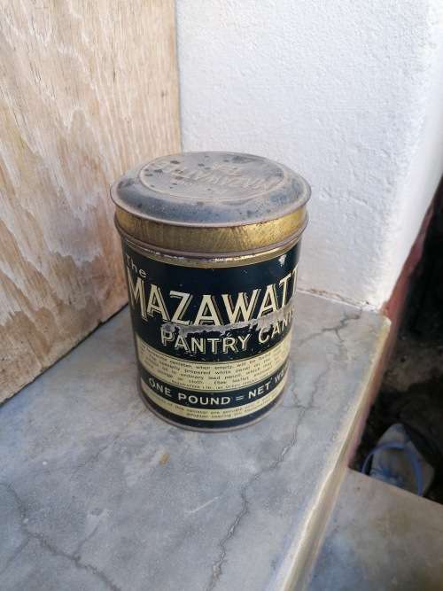 1LB Mazawattee pantry canister. Height 16cm.