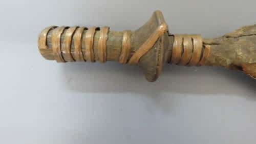 Antique Metal African Dagger in Fragile Condition. Handle is Loose.