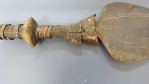 Antique Metal African Dagger in Fragile Condition. Handle is Loose.