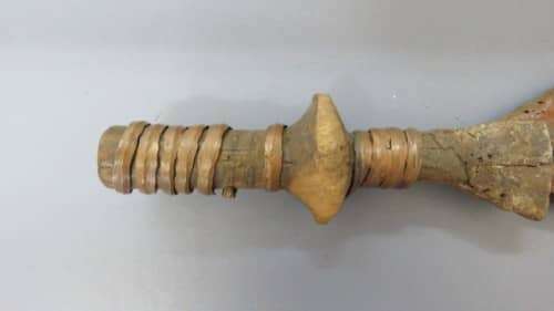 Antique Metal African Dagger in Fragile Condition. Handle is Loose.