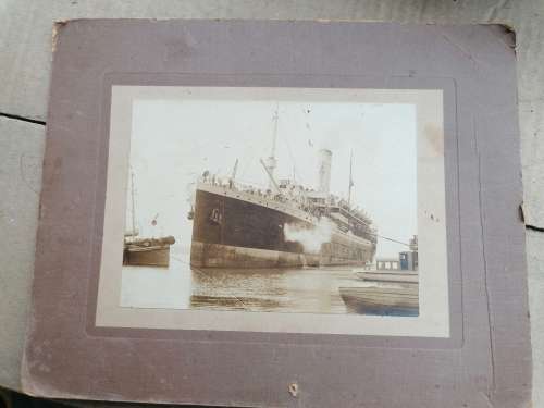 Antique photo of a boat