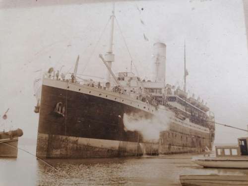 Antique photo of a boat