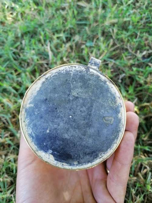 Old brass cup