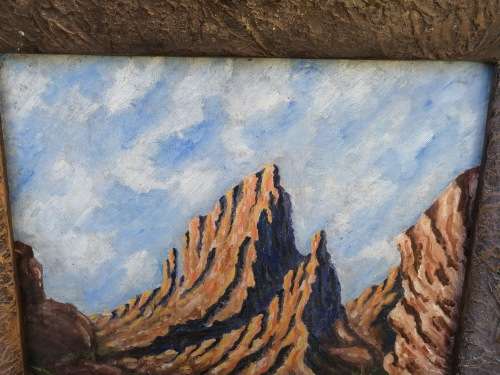 Antique framed painting as per picture