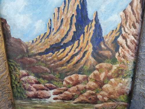 Antique framed painting as per picture
