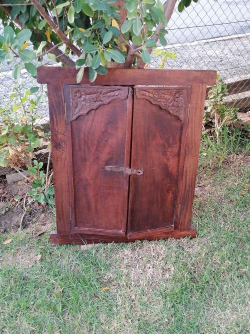 Vintage solid wood frame with carvings 90cm x 80cm