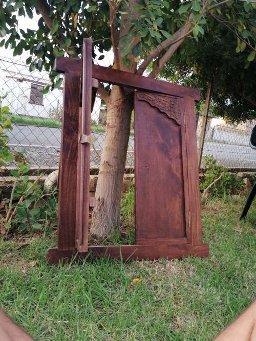 Vintage solid wood frame with carvings 90cm x 80cm