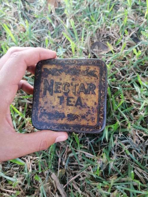 VINTAGE 1/2 LB NECTAR TEA TIN