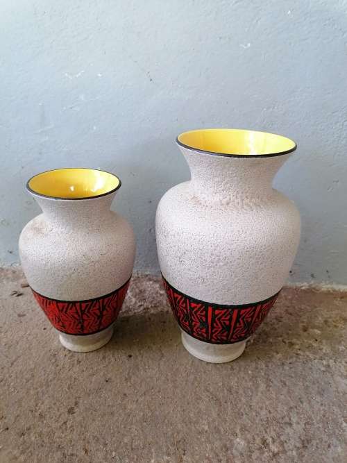 Vintage made in Germany vases the small one have a chip