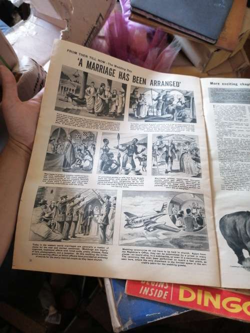 NOT SEEN MUCH THESE DAYS.1960S LOOK AND LEARN BOOK(72)