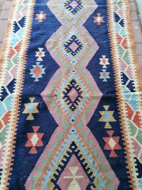 Persian Qashqai kilim region runner 3m Over 40 years old