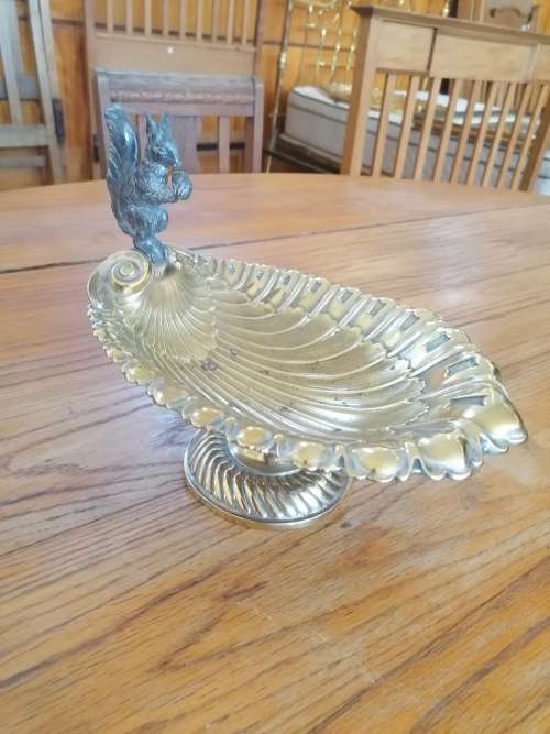 RARE WMF NUT BOWL SQUIRREL ART NOUVEAU 1910