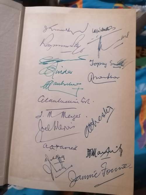 Baie skaars Afrikana Die Vaderland Gedenkalbum, 19 handtekeninge