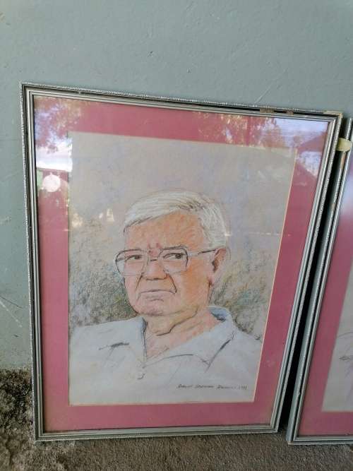 STUNNING SET OF PASTEL DRAWINGS BY WELL KNOWN ROELOF ROSSOUW
