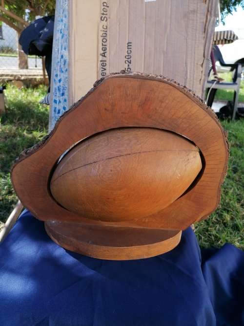 LARGE Original Handcrafted Spinning LIONS Rugby Ball!!! 400mm x 280mm ONE OF A KIND