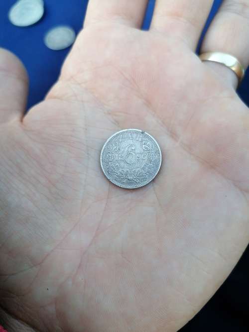 1896 ZAR SIXPENCE