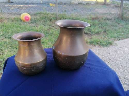 2 brass items