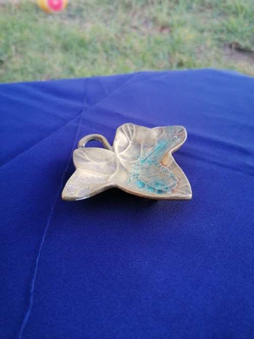 Small brass trinket holder