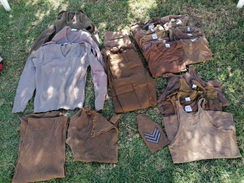 Old SA military clothing job lot