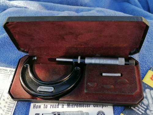 Starrett  MICROMETER CALIPER  MANUFACTURED BY  RE STAR COOL  THE L. S. STARRETT COMPANY LIMITED