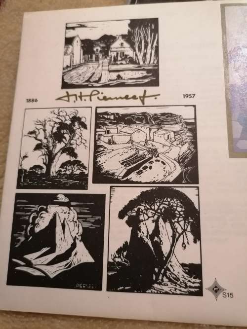Pierneef, 5 Linocuts and 4 Stamps, 22 x 16 cms,