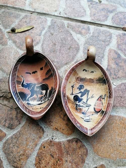 Lovely african art on carved stone