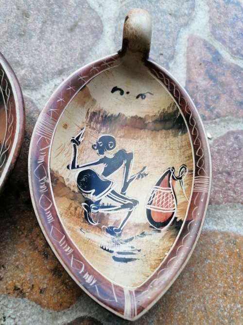 Lovely african art on carved stone