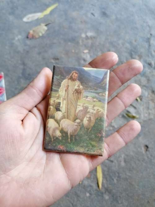 Small religious mirror