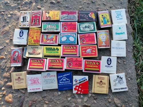 Vintage match boxes collection