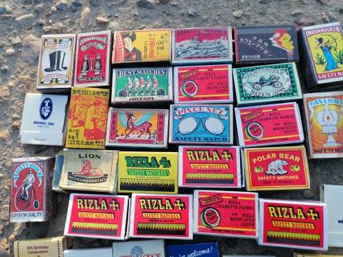 Vintage match boxes collection